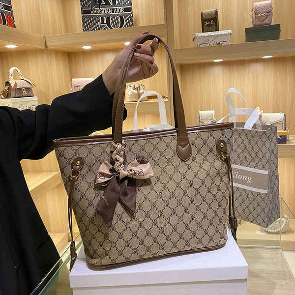 

2022 factory wholesale handbag fashion advanced sense of style women's texture summer shoulder bag large capacity