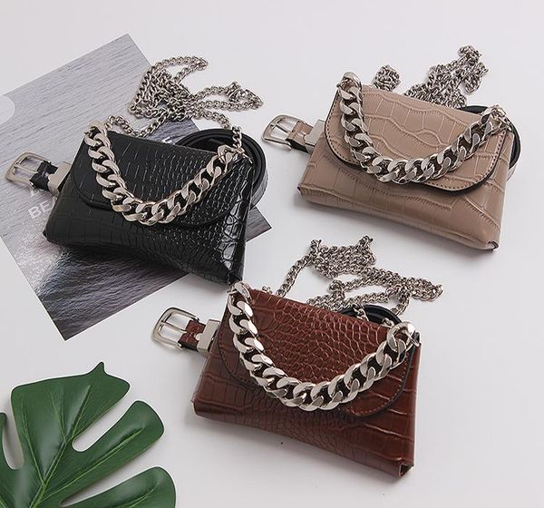 

big chains ladies fashion waist bag belt handbags