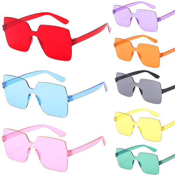

candy color oversized square sunglasses women retro vintage flat sunglass pink black lens colorful shade sun glasses uv400