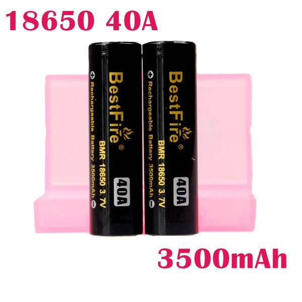 

original ire bmr 3500mah 40a 18650 battery black color rechargeable lithium vape battery max discharge 40a vape mod battery