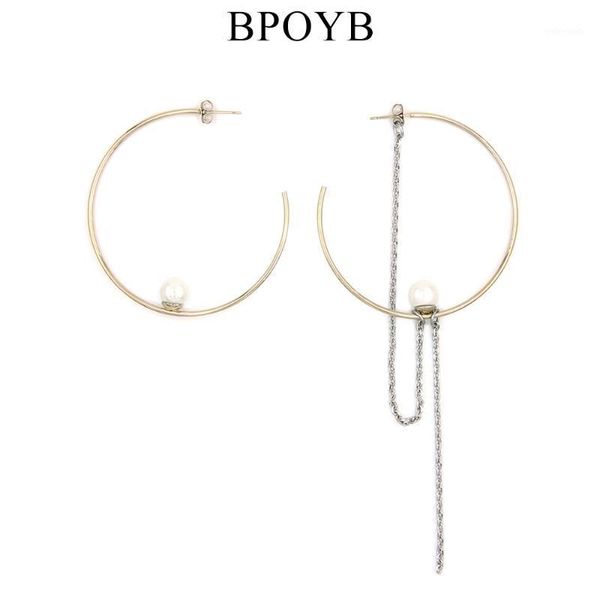 

dangle & chandelier bpoyb street fashion geometry earrings for women natural freshwater pearl tassel gold silver color punk jewelry1