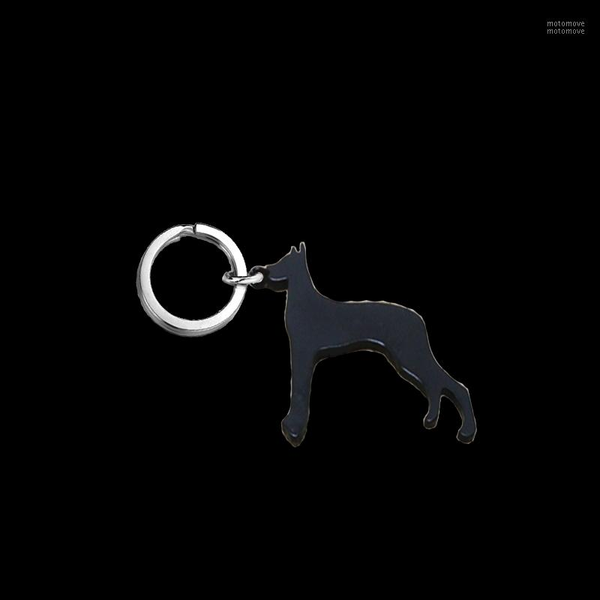 

keychains great dane keychain custom all kinds of animal key chain the black metal jewelry accessories birthday surprise gifts for men1, Silver