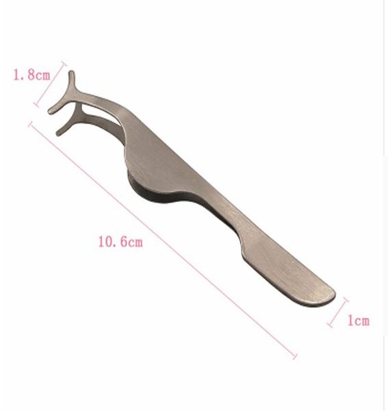 

1 пк ресницы пинцеты красоты макияж инструменты многофункциональный нержавеющей auxiliary поддельные ресницы бигуди клип make up аксессуары