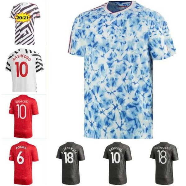 

20 21 rashford pogba fernandes cavani soccer jerseys united 2020 martial lingard man football shirt utd james men women kids kit uniform, Black;yellow