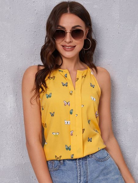

butterfly print cami z7zd#, White