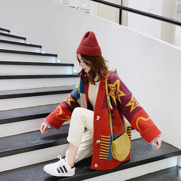 

women's jackets jacket high-end sweater fashion 2021 cardigan female spring autumn clothing, Black;brown