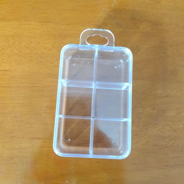 

rectangle container plastic box practical adjustable compartment jewelry earring bead screw holder case display case strage box