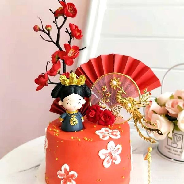 

t3rf6 ornaments antique figure palace queen of the emperor creative decoration father dress cake father cake dress wponz