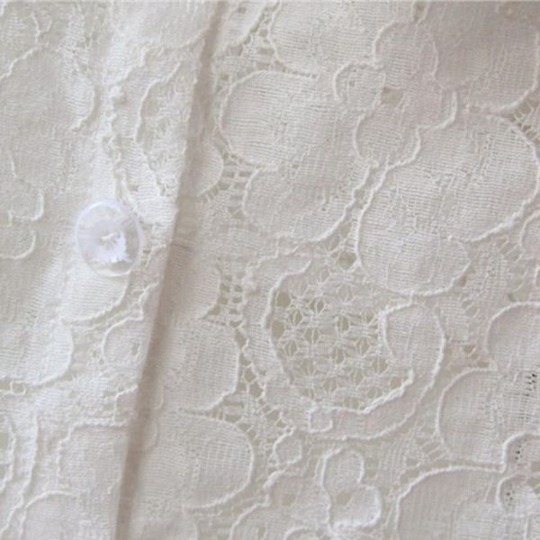 

women pure color lace detachable lapel choker necklace shirt fake false collar wo qyllor, Blue;red