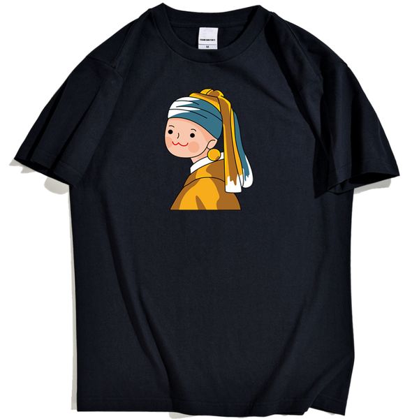 

street fashion girly pattern simple cartoon image streetwear for male korean oversized male sport hooded sweatshirt hoodie t shirt