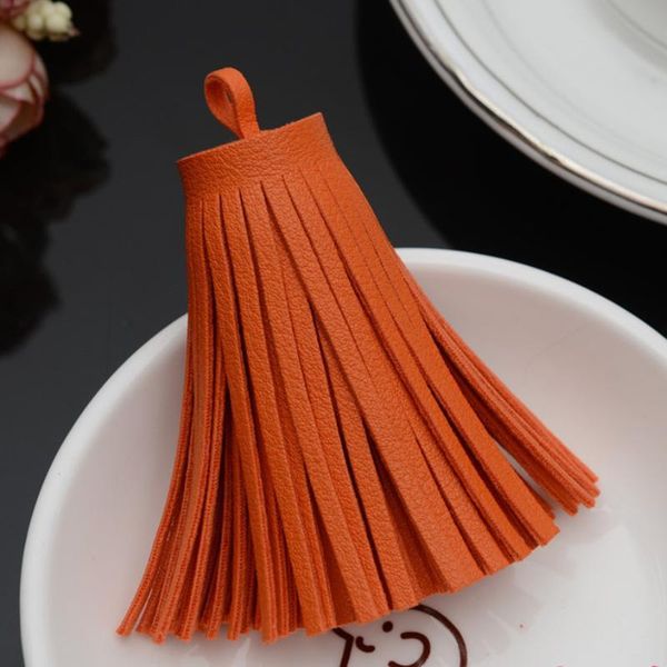 

fashion pu leather tassel women keychain bag pendant acessory alloy car key chain ring holder retro jewelry eh152 h bbyltx