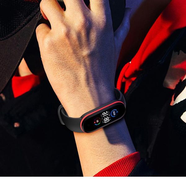 

suitable for mi band 5 strap bracelet sile wristband band smart bracelet accessories wrist strap for xiaomi m qylhtu, Black;brown