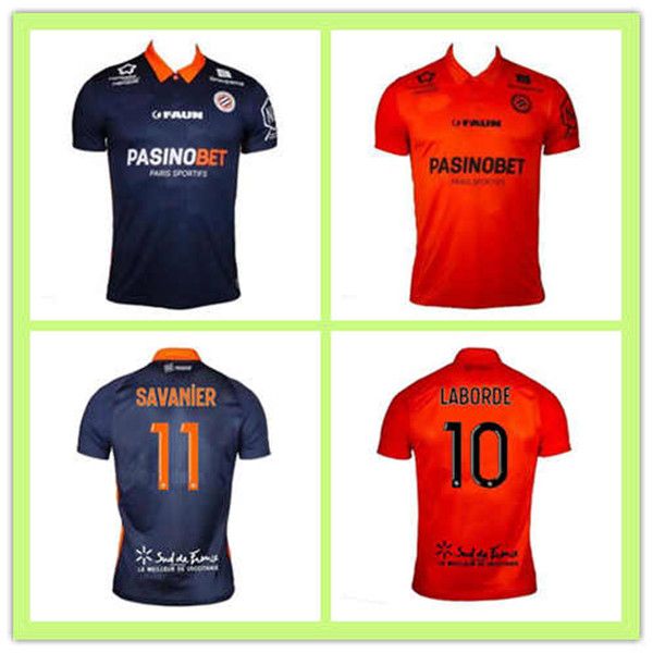 

новые 20 21 montpellier трикотажных изделий футбола эро дом вдали skhiri 2020 2021 майо-де-футовые # 11 savanier lecomte laborde delort футб, Black;yellow