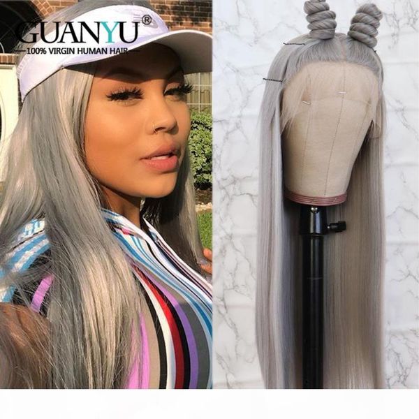 

grey full lace human hair wigs pre plucked with baby hair brazilian remy blonde pink blue red wigs for black women 150% density, Black;brown