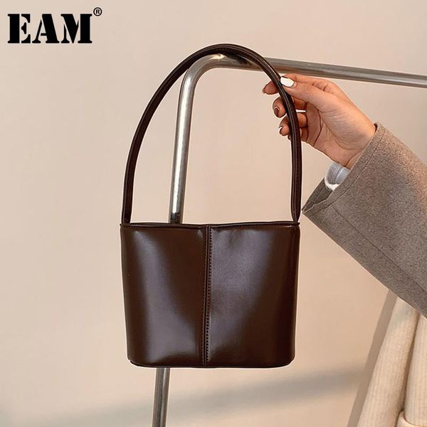 

cross body [eam] women brief small bucket pu leather personality all-match handbag crossbody shoulder bag fashion tide 2021 18a1382