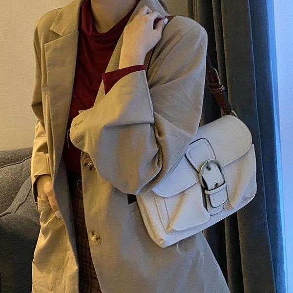 

autumn women's bag 2020 new simple armpit shoulder bags solid color vintage phone packet soft casual portable b642