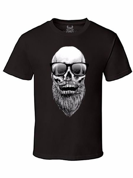 

new 's printed skull glasses beard hipster gym mma funny graphic new fashion summer print biker sport sweatshirt hoodie t shirt