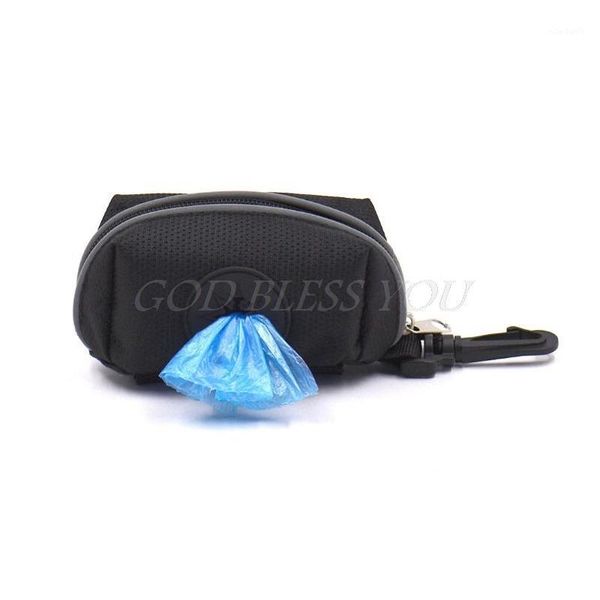

waste dog pet poo puppy pick-up bags pet poop bag holder hook pouch portable1