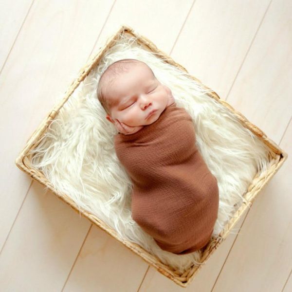 

infant baby swaddle blanket faux fur soft baby blanket wool mat background swaddling newborn pgraphy props basket