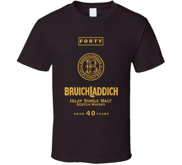 

bruichladdich forty whiskey scotch alcohol t-shirt new fashion mens short sleeve t shirt cotton t shirt sport hooded sweatshirt hoodie