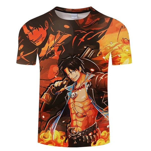 

luffy one piece 3d print shirts horror anime hippie men clothing