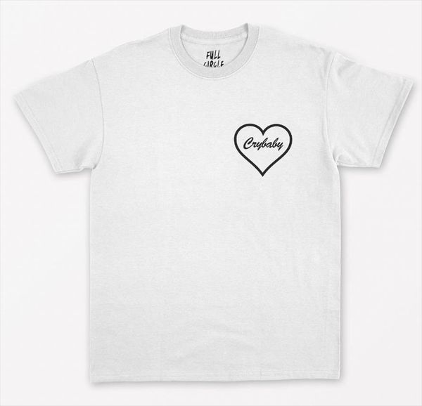

crybaby heart pocket print women tshirt cotton casual funny t shirt for lady yong girl tee hipster drop ship s 267, White