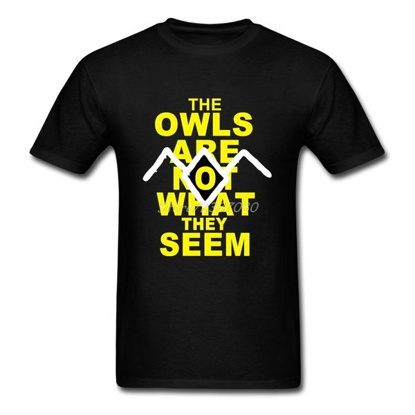 

the owls are not what they seem o neck short sleeve custom twin peaks tshirt big size funny sport hooded sweatshirt hoodie men t shirt