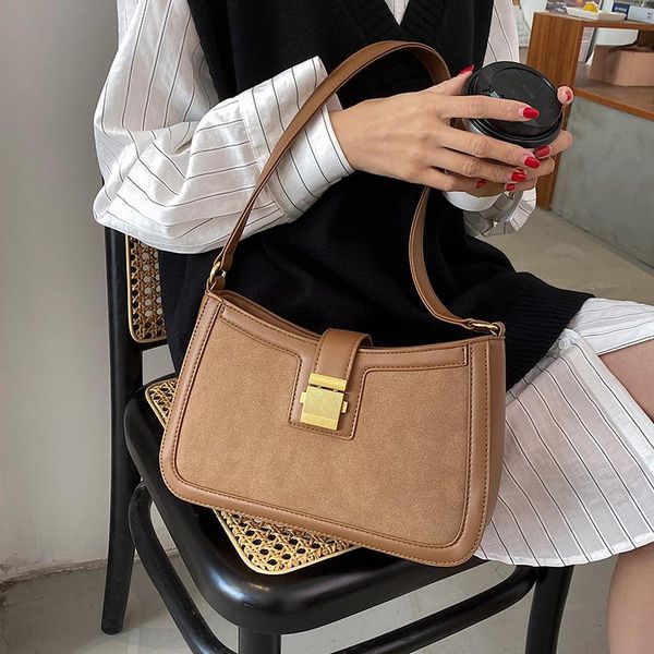

niche design senior frosted handbags 2020 autumn/winter new fashion western-style shoulder bag underarm bag width: 28cm