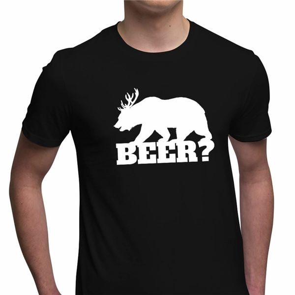 

funny novelty mens t shirt drinking deer bear beer printed graphic tee s-xxl sportswear tee shirt sport hooded sweatshirt hoodie