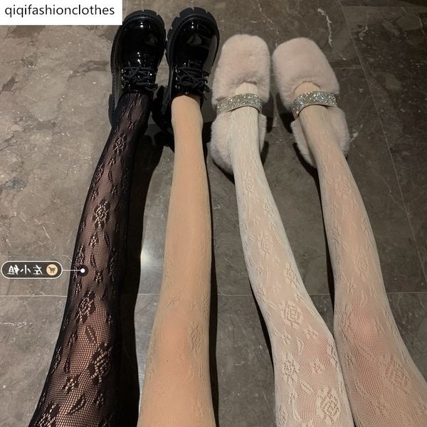 

lolita dark black silk stewardess full of flesh and women's white lace pantyhose net stockings, White;black