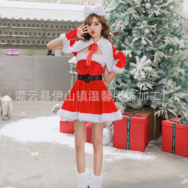 

candy party new christmas cloth sweetheart drs, Black;gray