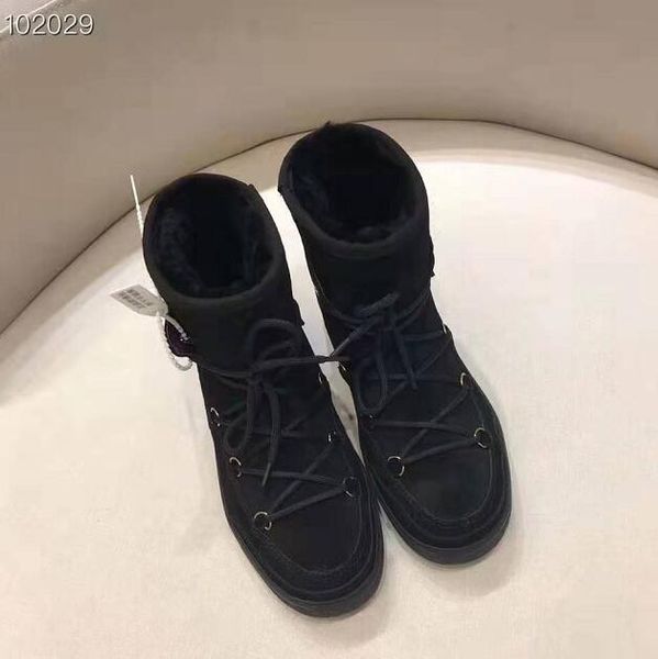 

woman paris stephanie shell black leather ankle boots new release nowles warm snow boots shoes 35-39