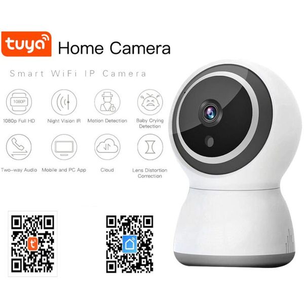 

cameras 1080p tuya remote home hd camera two-way voice smart life cloud wireless wifi ip intelligent auto tracking of ir human