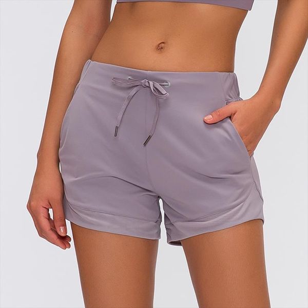 

woman shorts drawstring sports shorts high waist fitness sports biker shorts summer with pocket casual lace up 2020, White;black