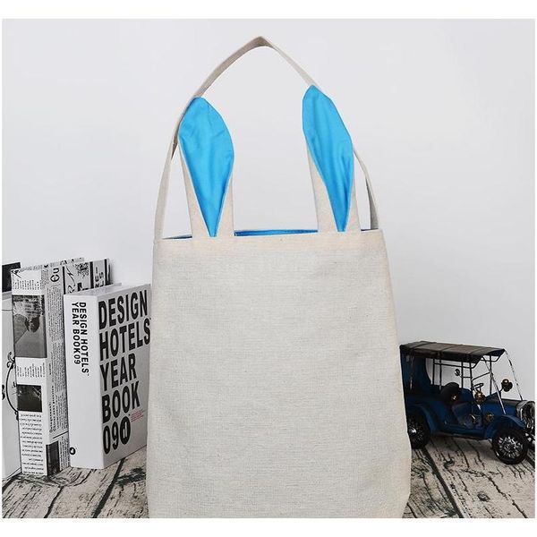 

easter cotton linen rabbit ear bag 5 colors bunny ears basket easter gift portable canvas storage bag put eas wmtszf homes2011