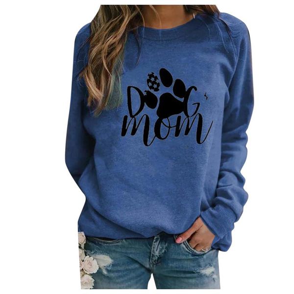 

woman dog hoodies printing korean clothes o-neck sweatshirts woman spring autumn pullover jumper bluzy damskie #t2g, Black