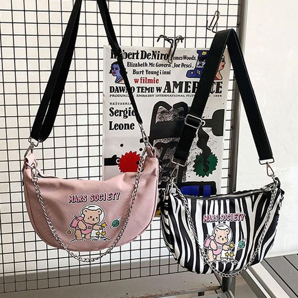 

new многофункциональный корейский ins student wild сумка женский японский harajuku ретро мультфильм девочка цепи медведь