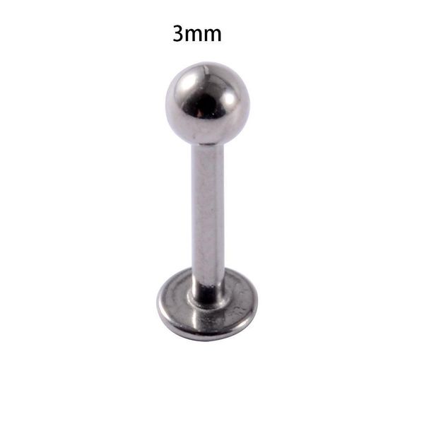 

1pc surgical steel 16g cone labret lip bar ring screw shape ear cartilage tragus helix piercing ball earrings piercing jewelry q jllpez, Silver