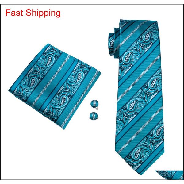 

teal mens ties hanky cufflinks set jacquard woven neck tie set silk mens set business wo qylbhd bdehome, Black;blue