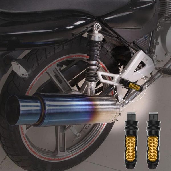

vodool universal 2pcs motorcycle rear passenger foot pegs pedals footrest scooter foot-peg motorbike pedal modification aluminum