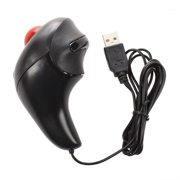 

mice thumb-controlled handheld wired trackball mouse computer accessories1