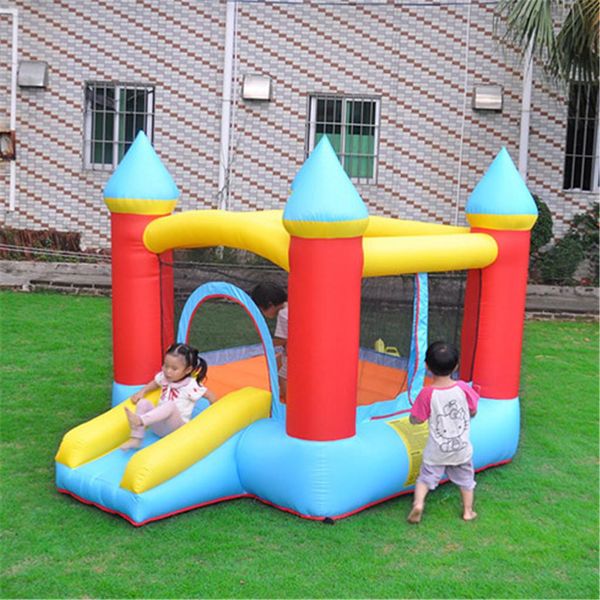 Giochi all'aperto personalizzati Saltatore gonfiabile Casa di rimbalzo Castello per trampolino per bambini Ventilatore resistente con GFCI, pali, toppe di riparazione via nave