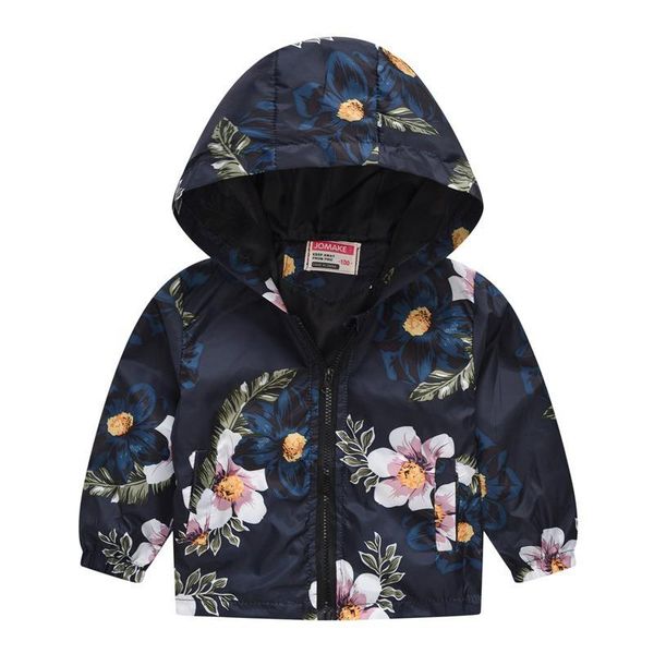 

jackets zwy485 kids clothes boys children hooded zipper windbreaker baby fashion print coat infant waterproof hoodies for girls, Blue;gray