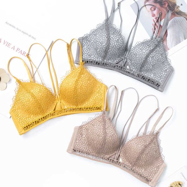 

2019 fashion wireless set push up lingerie soft underwear women brand bra and panty sets, Red;black