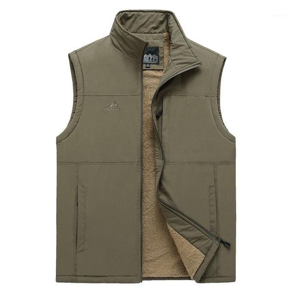 

men's vests winter sleeveless vest men casual thicken travels vest outdoors warm waistcoat male clothes plus size 6xl 7xl1, Black;white