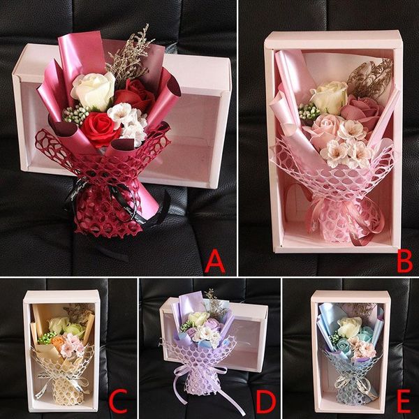 

artificial wedding soap roses flower bouquet flores plant birthday christmas wedding valentines day gift home decor dried flower