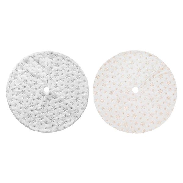 

christmas tree skirt,48 inches snowflakes super soft thick plush tree skirt for xmas decoration