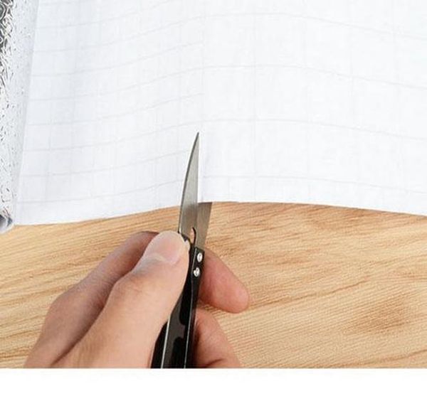 

kitchen wall stove aluminum foil oil-proof stickers anti-fouling high-temperature self-adhesive croppable wal wmtexq loveshop01