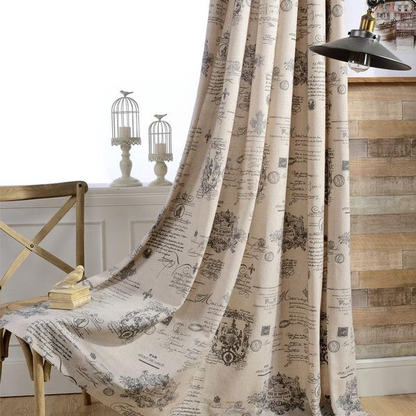 

[in rome] curtains for living room bedroom curtains modern minimalist european cotton printing curtain fabric sizing