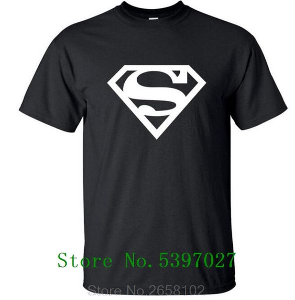 

new short sleeve short sleeve superman logo geek black men cotton print casual hoodie designers t shirts sweatshirt